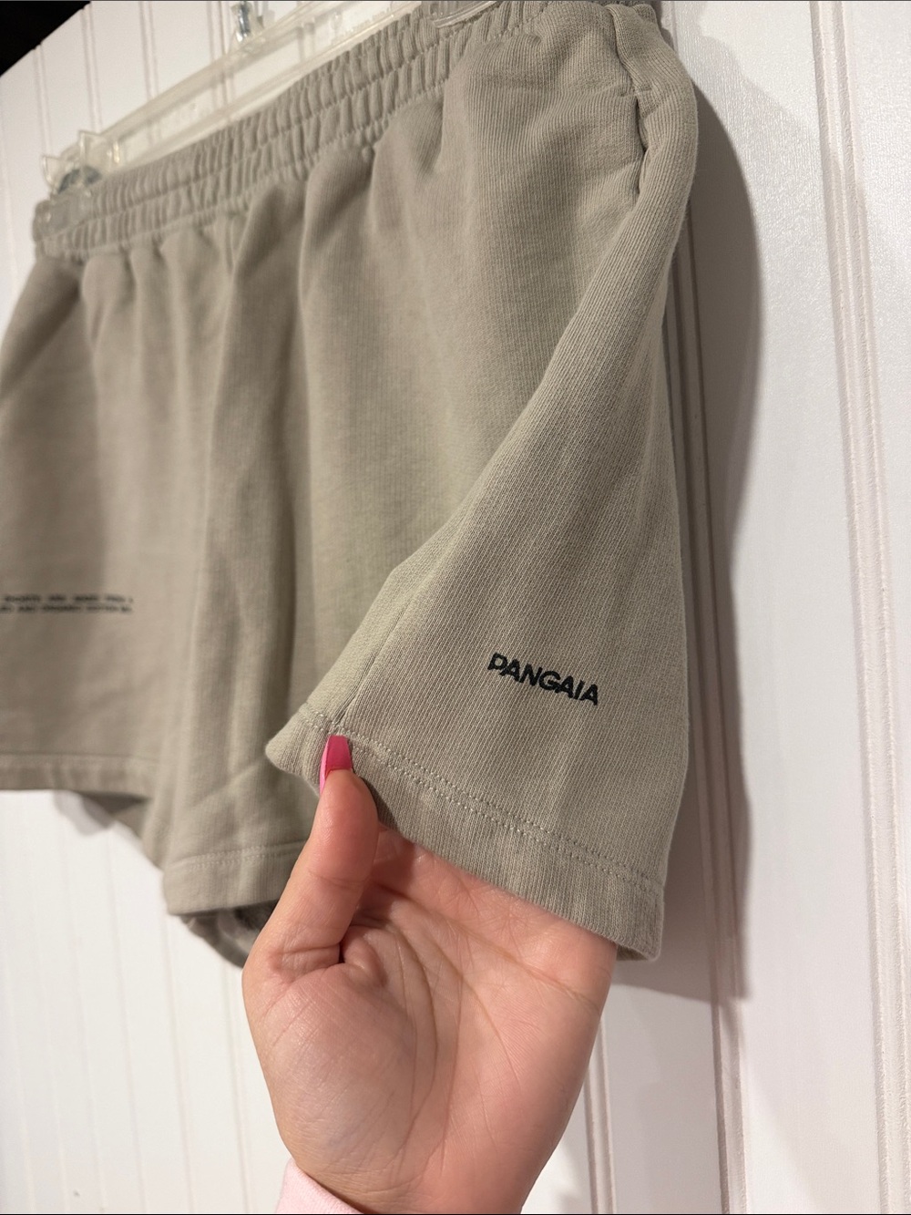 Pangaia Women's Athletic Shorts — Taupe - Picture 2 of 6